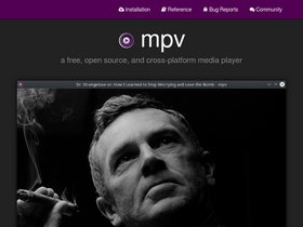 'mpv.io' screenshot
