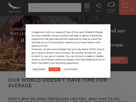 'andbeyond.com' screenshot