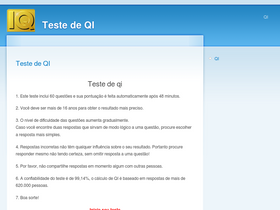 'testedeqi.net' screenshot