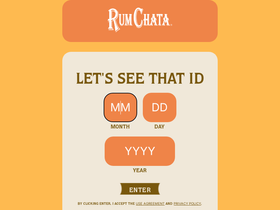 'rumchata.com' screenshot