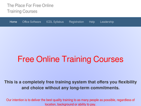 'free-online-training-courses.com' screenshot