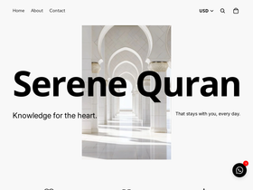 serenequran.com homepage screenshot