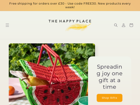 happyplacethings.com homepage screenshot