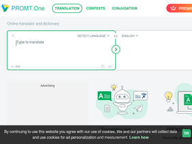'online-translator.com' screenshot