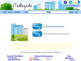 'mathopolis.com' screenshot