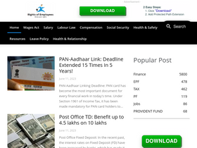 'rightsofemployees.com' screenshot