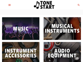 'tonestart.com' screenshot