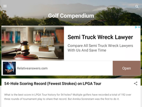 'golfcompendium.com' screenshot