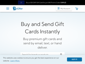 'egifter.com' screenshot