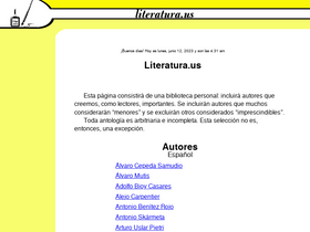 'literatura.us' screenshot