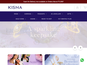 'kisna.com' screenshot