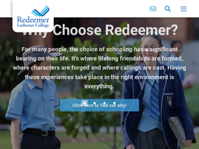 'redeemer.com.au' screenshot
