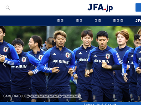 'jfa.jp' screenshot