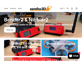zerofox3d.com homepage screenshot