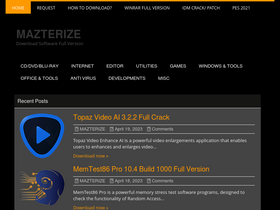 'mazterize.com' screenshot