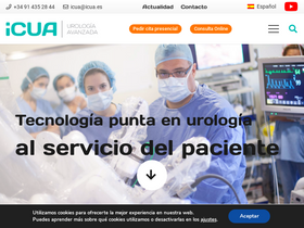 'icua.es' screenshot
