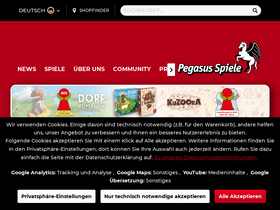 'pegasus.de' screenshot