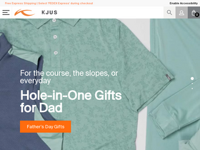 'kjus.com' screenshot