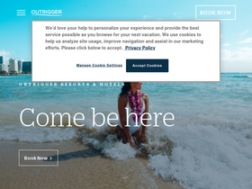 'outrigger.com' screenshot