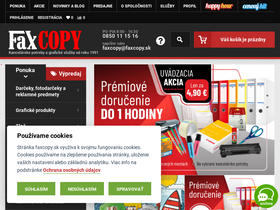 'faxcopy.sk' screenshot