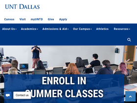 'untdallas.edu' screenshot