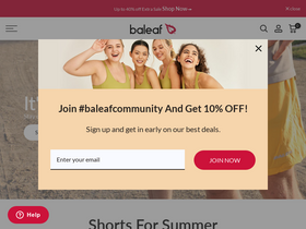 'baleaf.com' screenshot