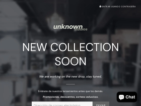 unknownstudios.es homepage screenshot