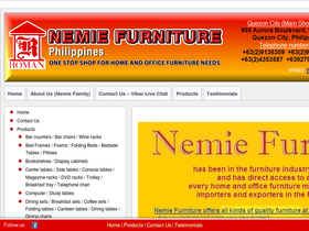 'nemiefurniture.com' screenshot