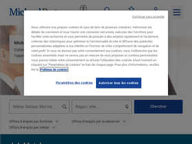 'michaelpage.fr' screenshot