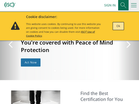 'isc2.org' screenshot