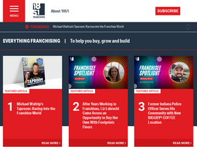 '1851franchise.com' screenshot