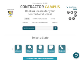 'contractorcampus.com' screenshot