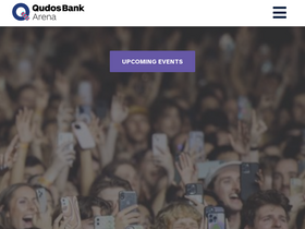 'qudosbankarena.com.au' screenshot