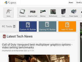 'pc-specs.com' screenshot