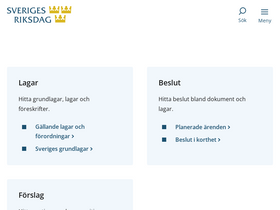 'eu.riksdagen.se' screenshot