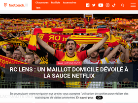 'footpack.fr' screenshot