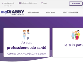 'mydiabby.com' screenshot