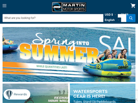 martinmotorsports-store.ca homepage screenshot
