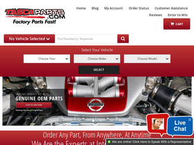 'tascaparts.com' screenshot