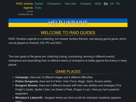 'raid.guide' screenshot