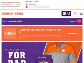 'clemsontigers.com' screenshot