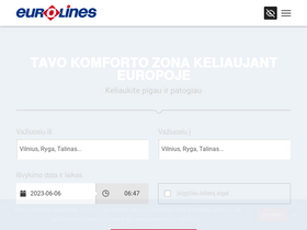 'eurolines.lt' screenshot