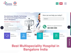 'sakraworldhospital.com' screenshot