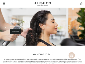 a-h-salon.com.au homepage screenshot