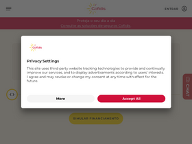 'cofidis.pt' screenshot