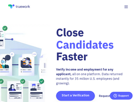 'truework.com' screenshot