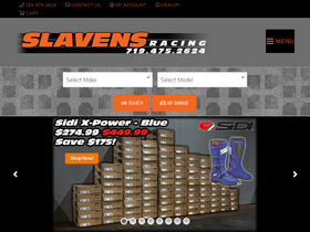 'slavensracing.com' screenshot