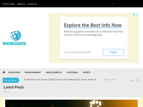 'wikibiodata.com' screenshot