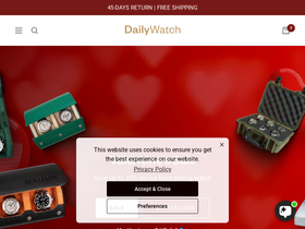 DailyWatch homepage screenshot