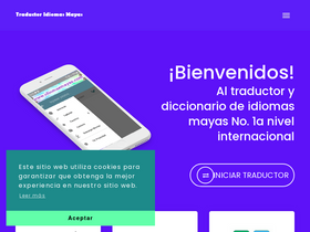 'traductoridiomasmayas.com' screenshot